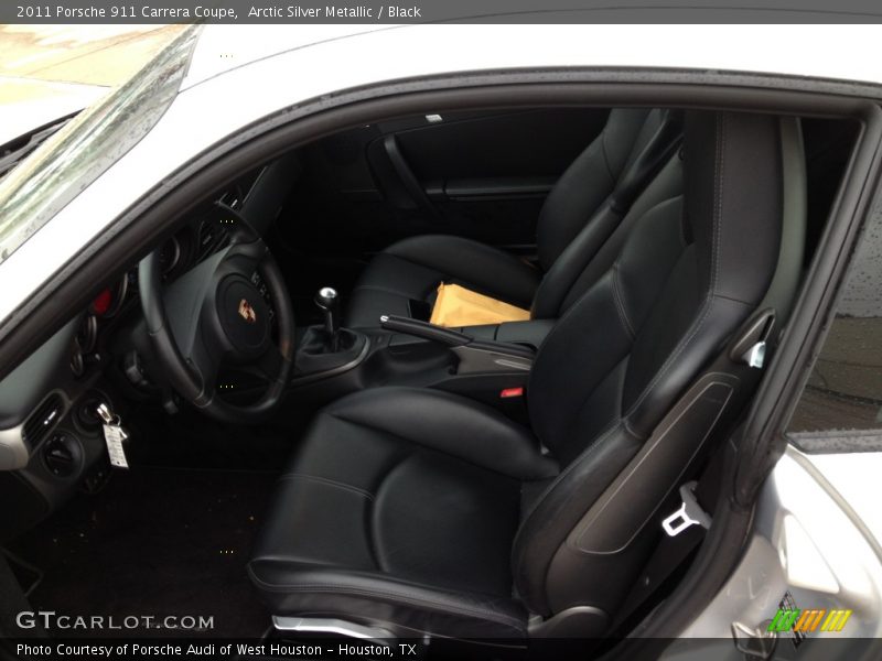 Arctic Silver Metallic / Black 2011 Porsche 911 Carrera Coupe
