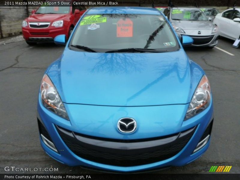 Celestial Blue Mica / Black 2011 Mazda MAZDA3 s Sport 5 Door
