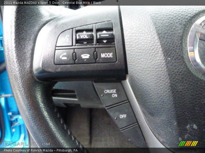 Celestial Blue Mica / Black 2011 Mazda MAZDA3 s Sport 5 Door