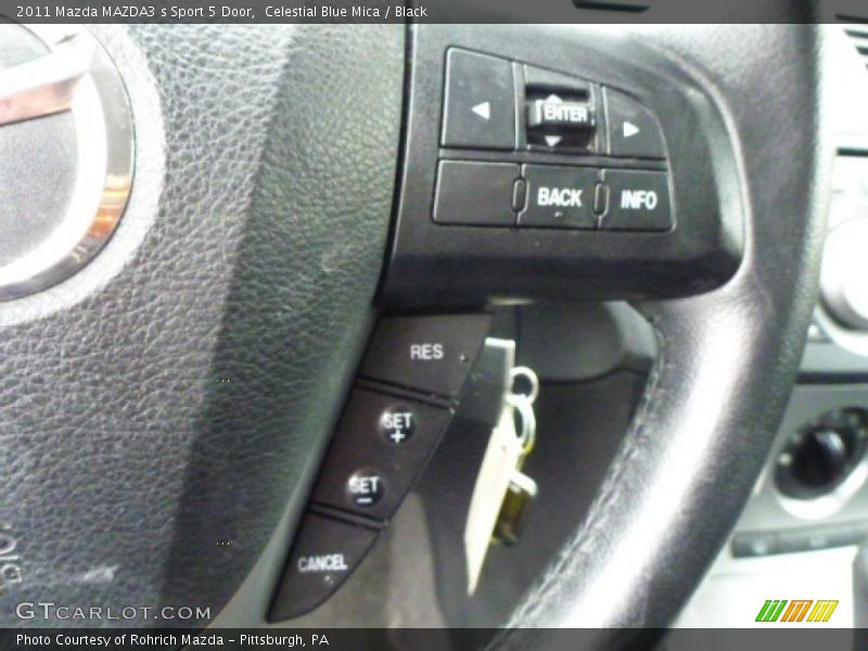 Celestial Blue Mica / Black 2011 Mazda MAZDA3 s Sport 5 Door