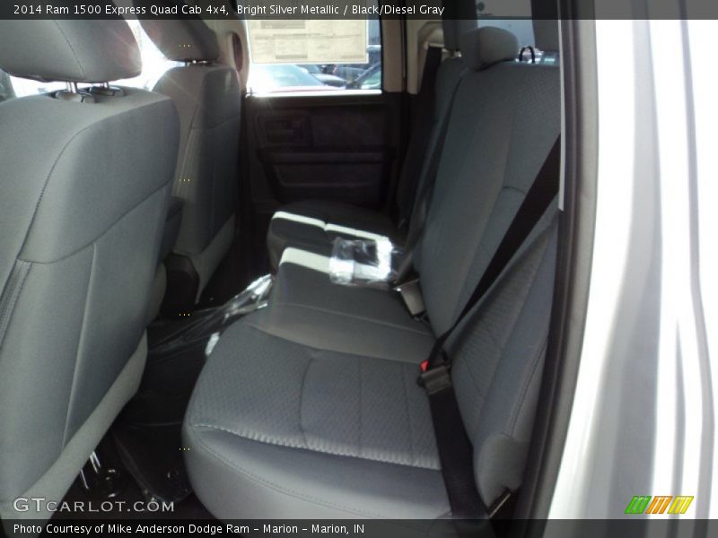 Bright Silver Metallic / Black/Diesel Gray 2014 Ram 1500 Express Quad Cab 4x4