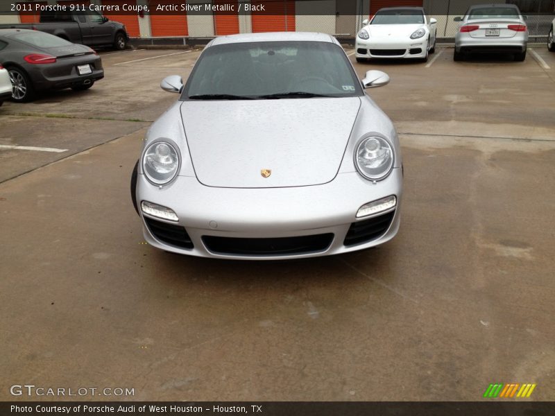 Arctic Silver Metallic / Black 2011 Porsche 911 Carrera Coupe
