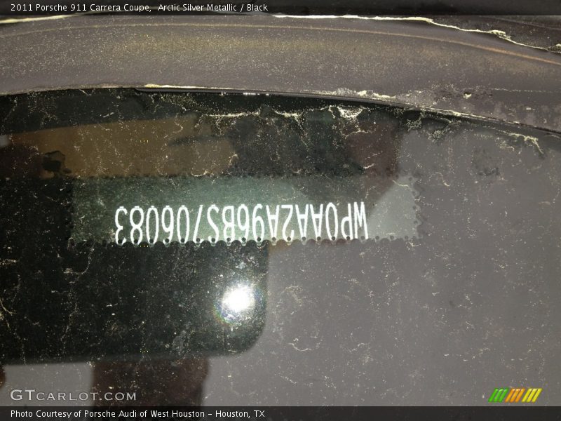 Arctic Silver Metallic / Black 2011 Porsche 911 Carrera Coupe
