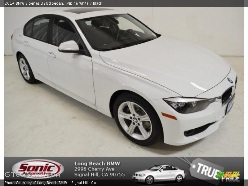 Alpine White / Black 2014 BMW 3 Series 328d Sedan