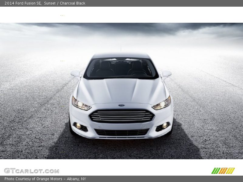 Sunset / Charcoal Black 2014 Ford Fusion SE