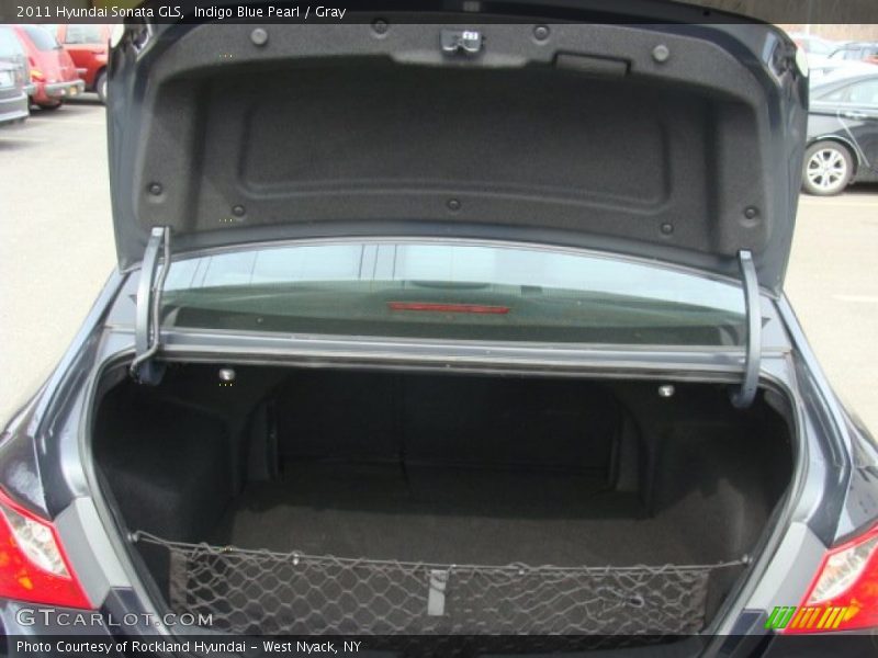 Indigo Blue Pearl / Gray 2011 Hyundai Sonata GLS
