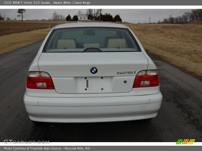 Alpine White / Sand Beige 2003 BMW 5 Series 525i Sedan