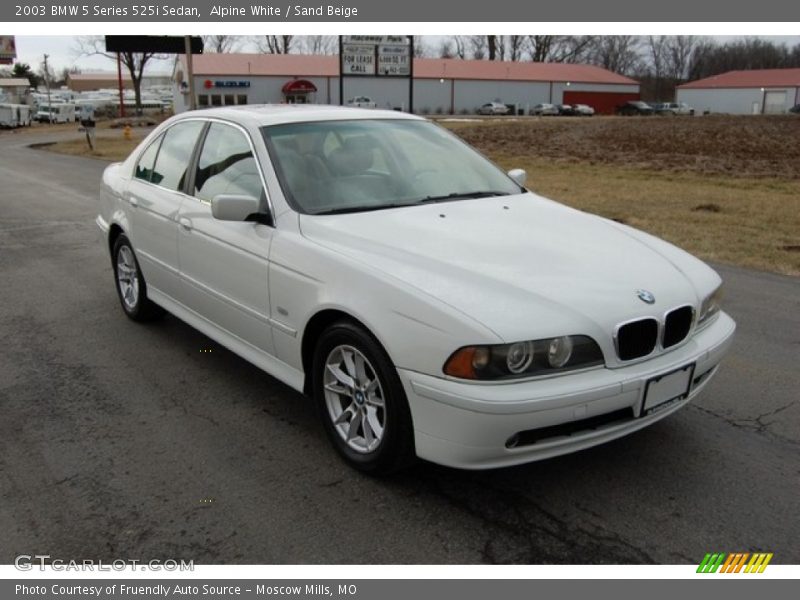 Alpine White / Sand Beige 2003 BMW 5 Series 525i Sedan