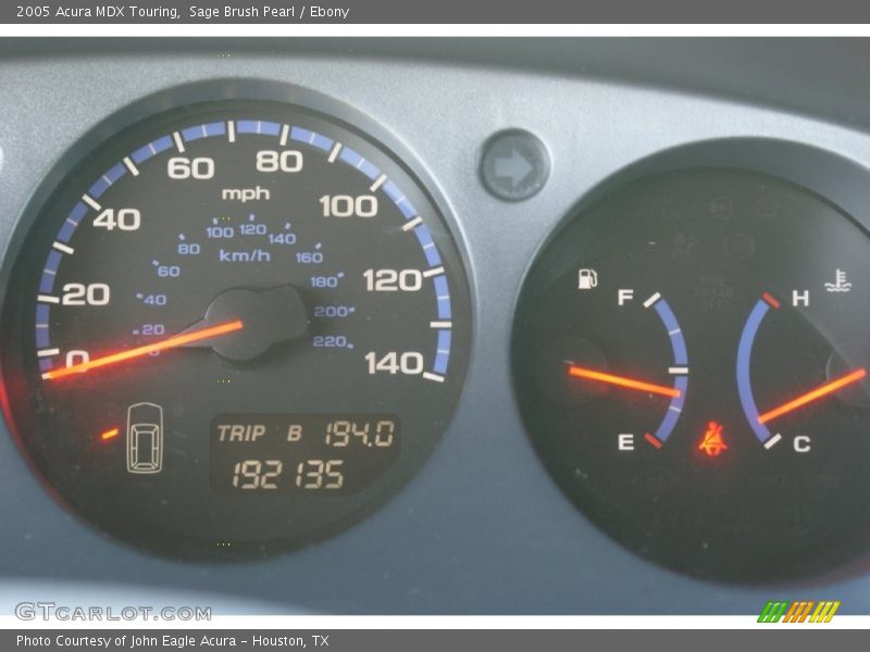 Sage Brush Pearl / Ebony 2005 Acura MDX Touring