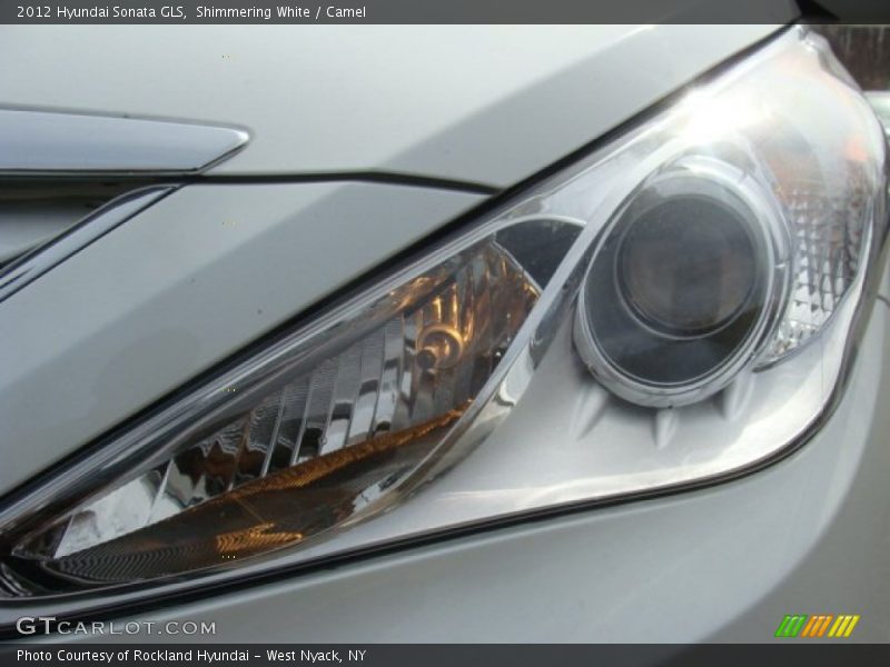 Shimmering White / Camel 2012 Hyundai Sonata GLS