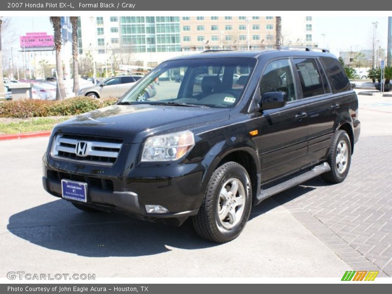 Formal Black / Gray 2007 Honda Pilot EX-L