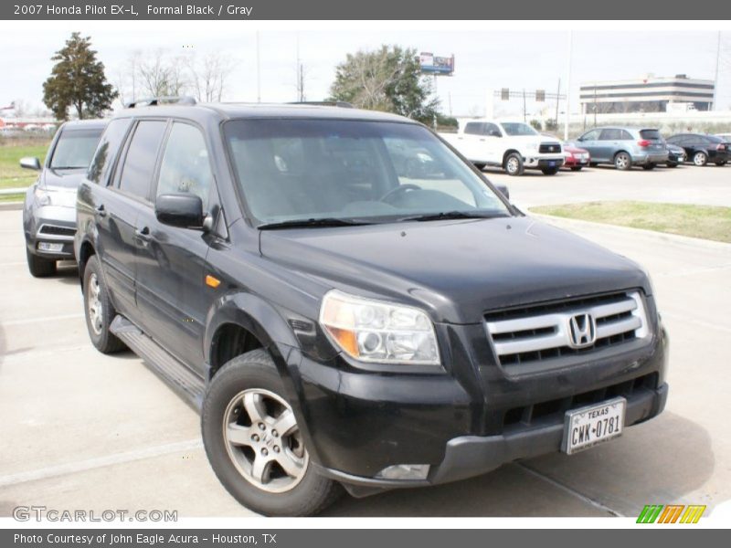 Formal Black / Gray 2007 Honda Pilot EX-L