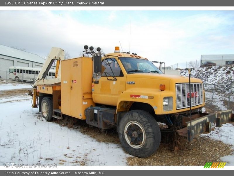 Front 3/4 View of 1993 C Series Topkick Utility Crane