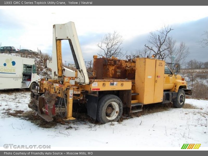 Yellow / Neutral 1993 GMC C Series Topkick Utility Crane