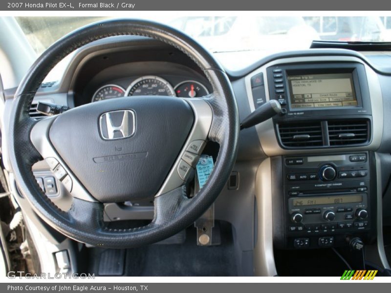 Formal Black / Gray 2007 Honda Pilot EX-L