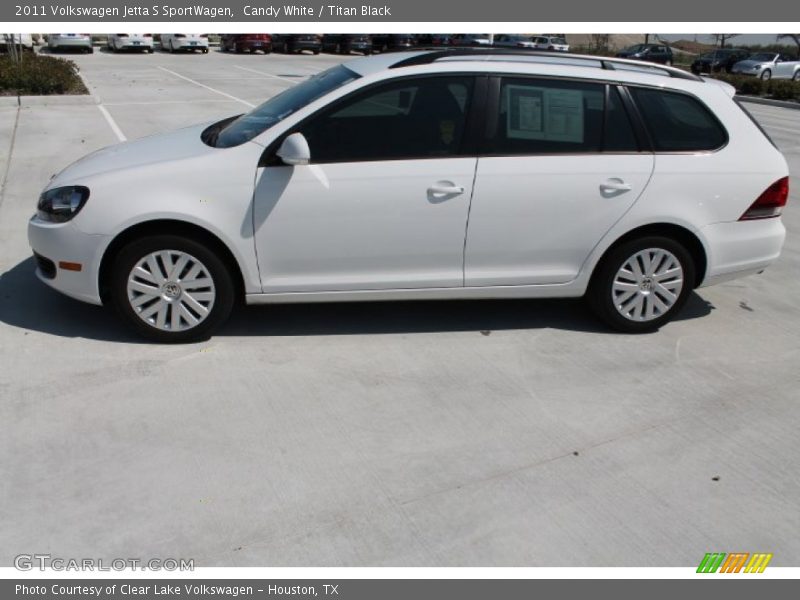 Candy White / Titan Black 2011 Volkswagen Jetta S SportWagen