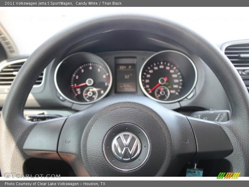 Candy White / Titan Black 2011 Volkswagen Jetta S SportWagen