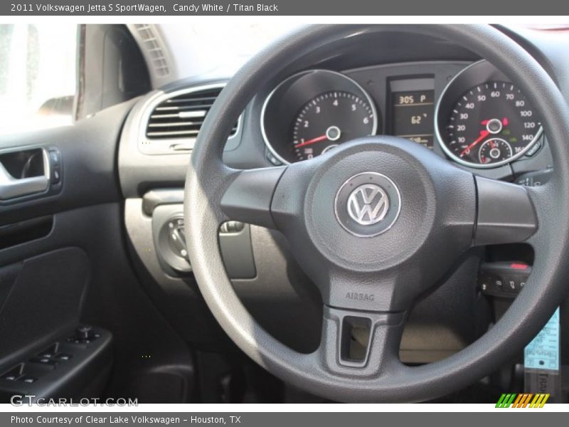 Candy White / Titan Black 2011 Volkswagen Jetta S SportWagen