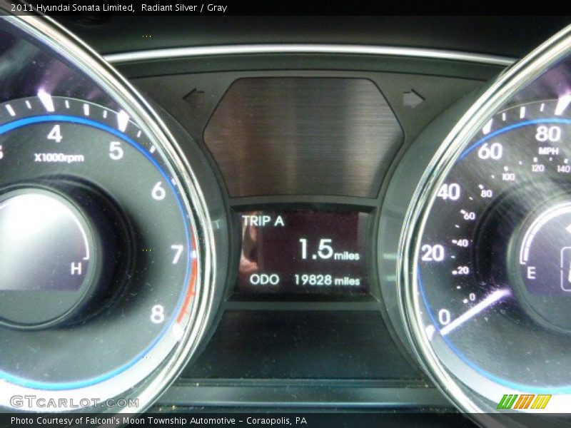 Radiant Silver / Gray 2011 Hyundai Sonata Limited