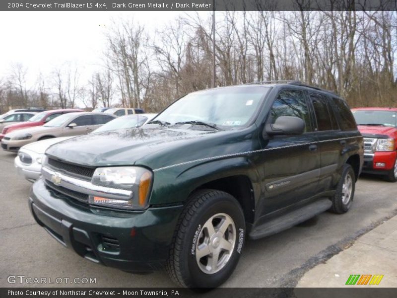Dark Green Metallic / Dark Pewter 2004 Chevrolet TrailBlazer LS 4x4