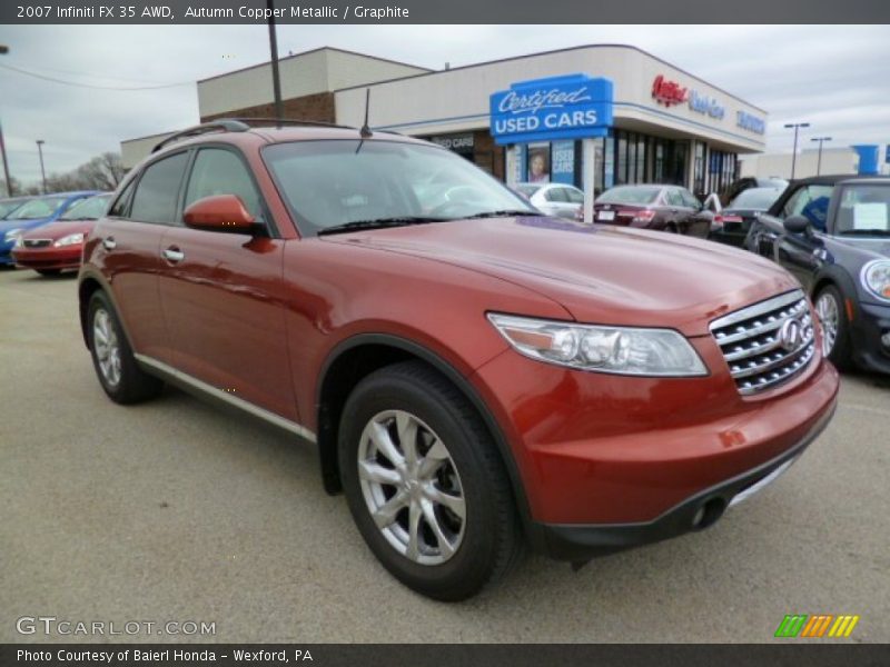 Autumn Copper Metallic / Graphite 2007 Infiniti FX 35 AWD