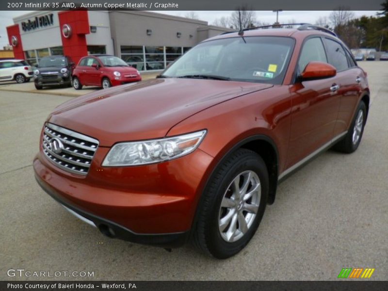 Autumn Copper Metallic / Graphite 2007 Infiniti FX 35 AWD