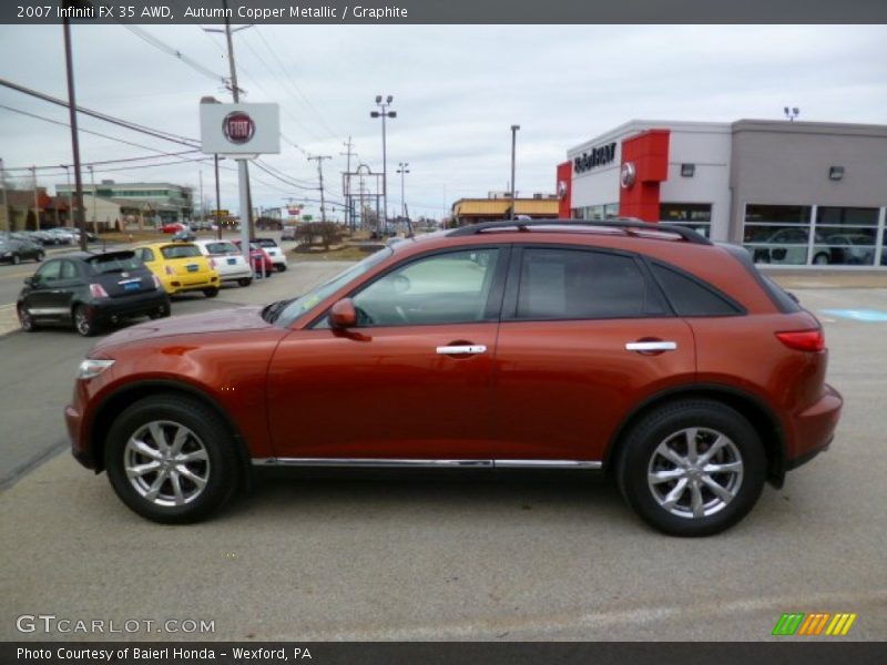 Autumn Copper Metallic / Graphite 2007 Infiniti FX 35 AWD