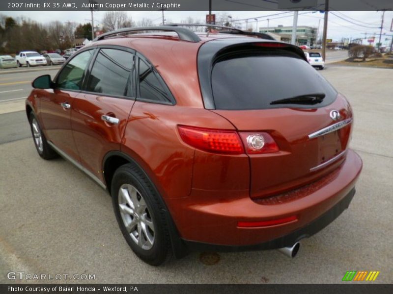 Autumn Copper Metallic / Graphite 2007 Infiniti FX 35 AWD