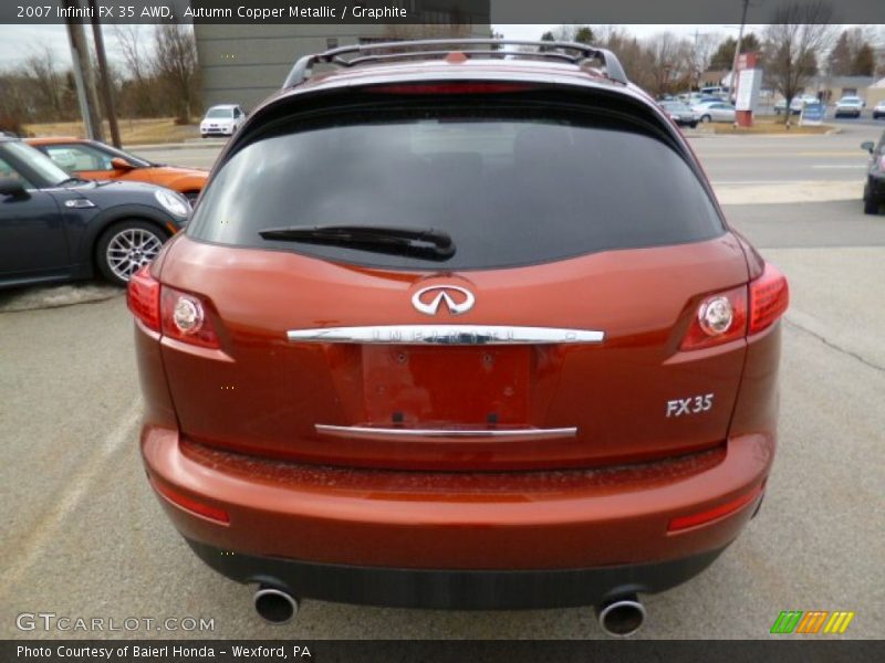 Autumn Copper Metallic / Graphite 2007 Infiniti FX 35 AWD