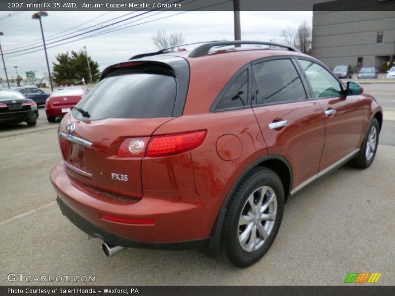 Autumn Copper Metallic / Graphite 2007 Infiniti FX 35 AWD