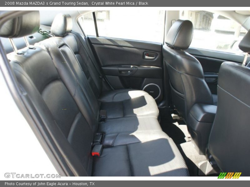 Crystal White Pearl Mica / Black 2008 Mazda MAZDA3 s Grand Touring Sedan