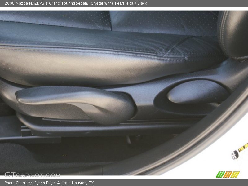 Crystal White Pearl Mica / Black 2008 Mazda MAZDA3 s Grand Touring Sedan