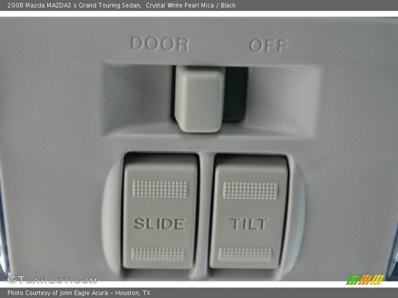 Crystal White Pearl Mica / Black 2008 Mazda MAZDA3 s Grand Touring Sedan