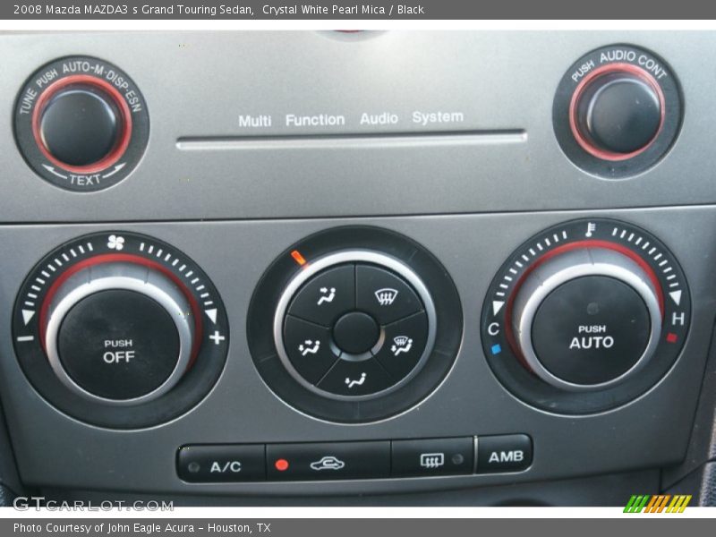 Crystal White Pearl Mica / Black 2008 Mazda MAZDA3 s Grand Touring Sedan