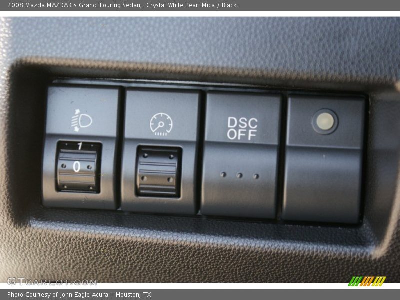 Crystal White Pearl Mica / Black 2008 Mazda MAZDA3 s Grand Touring Sedan