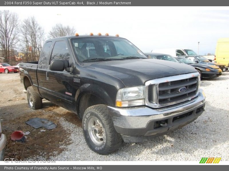 Black / Medium Parchment 2004 Ford F350 Super Duty XLT SuperCab 4x4