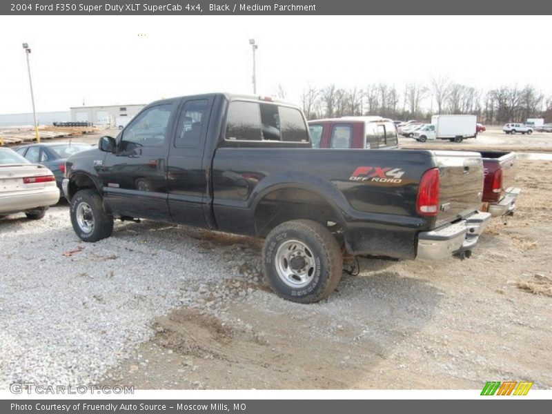 Black / Medium Parchment 2004 Ford F350 Super Duty XLT SuperCab 4x4
