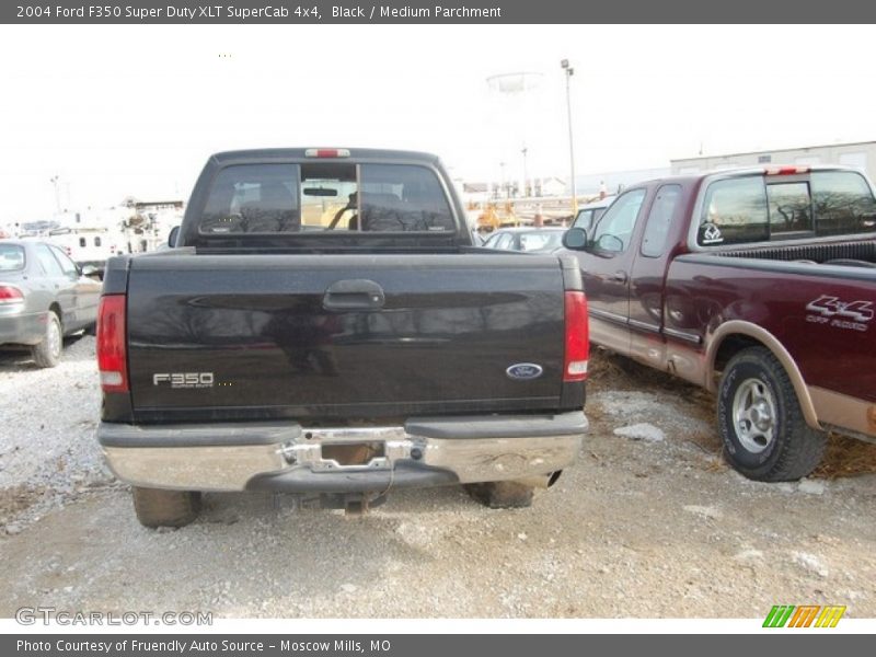 Black / Medium Parchment 2004 Ford F350 Super Duty XLT SuperCab 4x4