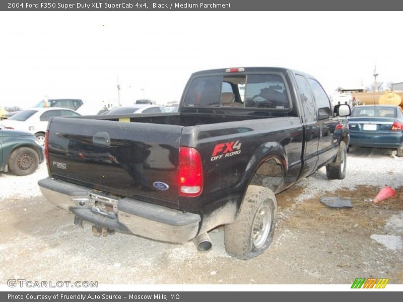Black / Medium Parchment 2004 Ford F350 Super Duty XLT SuperCab 4x4