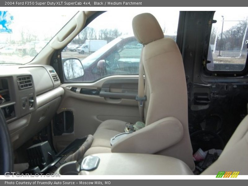 Black / Medium Parchment 2004 Ford F350 Super Duty XLT SuperCab 4x4