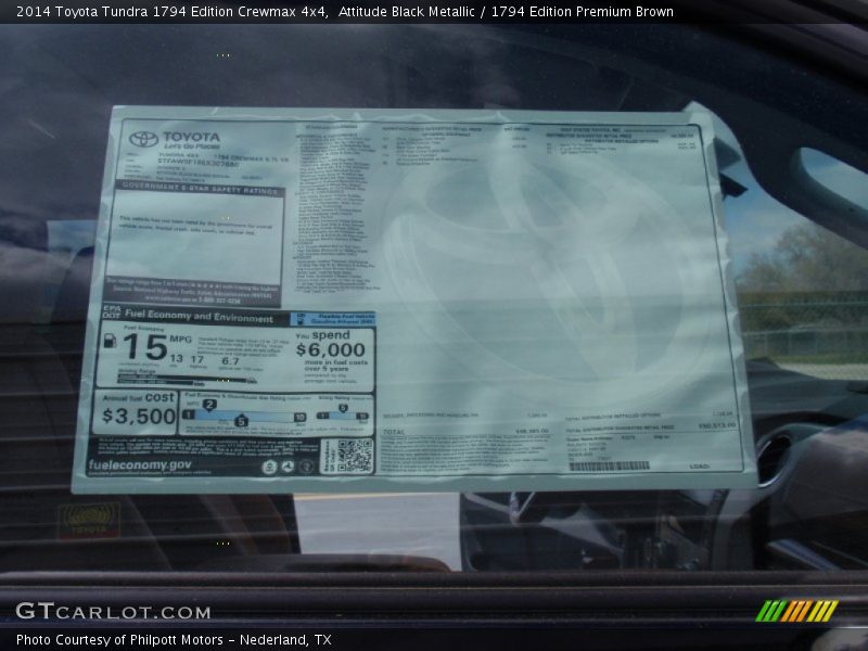 Attitude Black Metallic / 1794 Edition Premium Brown 2014 Toyota Tundra 1794 Edition Crewmax 4x4