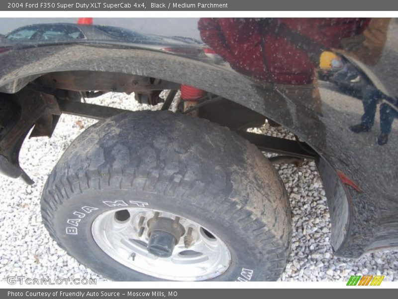 Black / Medium Parchment 2004 Ford F350 Super Duty XLT SuperCab 4x4