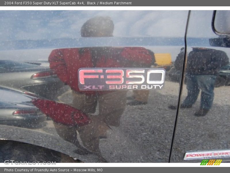 Black / Medium Parchment 2004 Ford F350 Super Duty XLT SuperCab 4x4