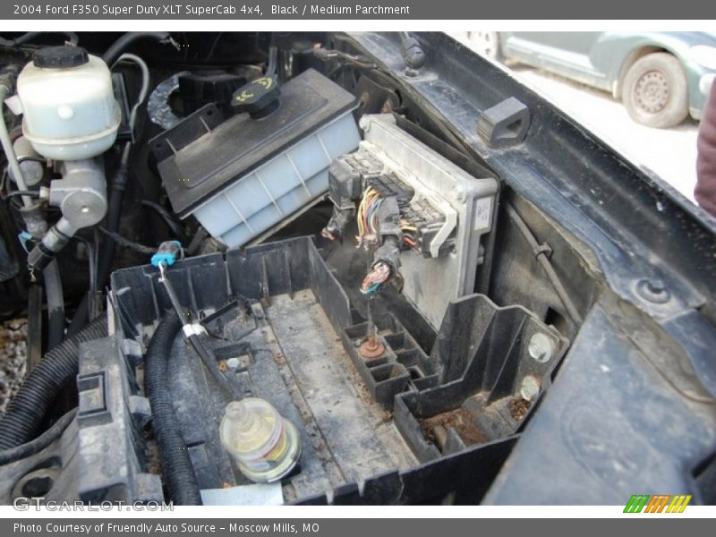 Black / Medium Parchment 2004 Ford F350 Super Duty XLT SuperCab 4x4