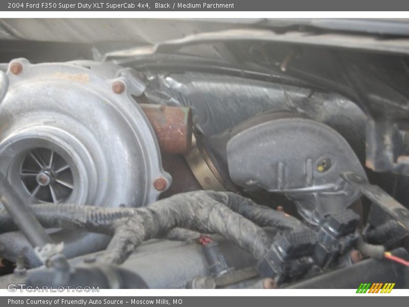 Black / Medium Parchment 2004 Ford F350 Super Duty XLT SuperCab 4x4