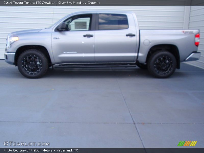 Silver Sky Metallic / Graphite 2014 Toyota Tundra TSS CrewMax