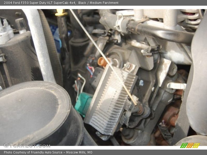 Black / Medium Parchment 2004 Ford F350 Super Duty XLT SuperCab 4x4