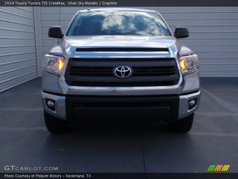 Silver Sky Metallic / Graphite 2014 Toyota Tundra TSS CrewMax