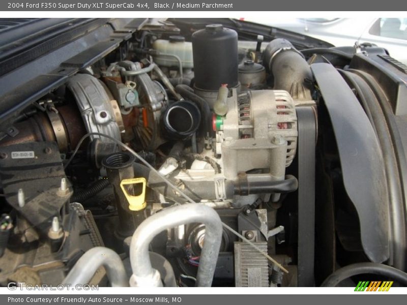 Black / Medium Parchment 2004 Ford F350 Super Duty XLT SuperCab 4x4