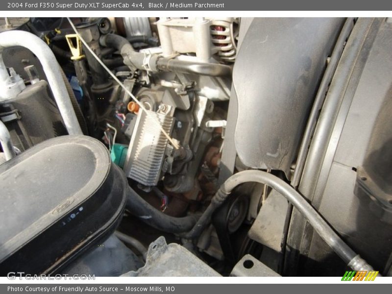 Black / Medium Parchment 2004 Ford F350 Super Duty XLT SuperCab 4x4